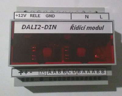 dc modul a resettor DALI sbrnice DALI2-DIN.